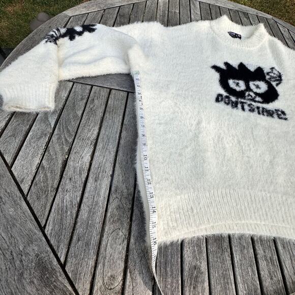 Sanrio Badtz Maru Forever 21 Hello Kitty Sweater Womens 3X Ivory NWOT Oversized - Picture 10 of 16